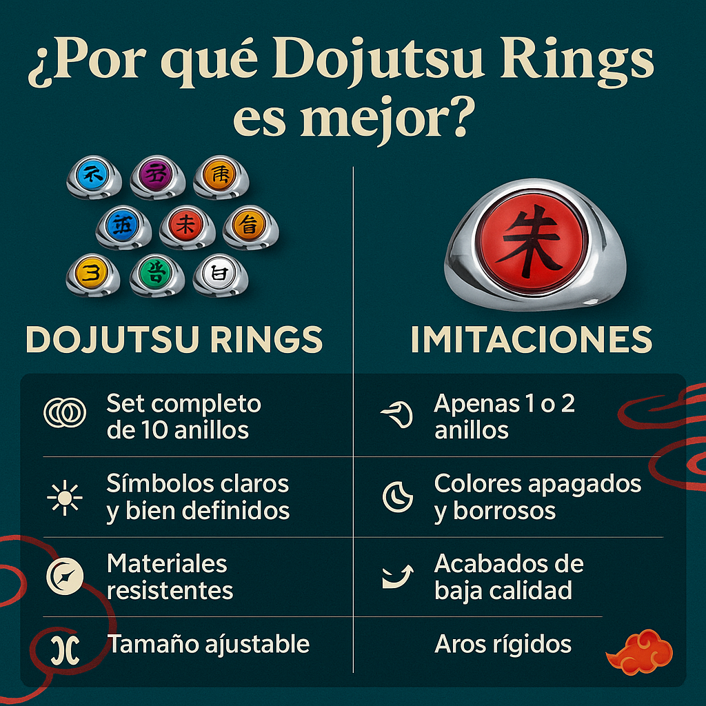 Set Anillos Akatsuki 10 uds.